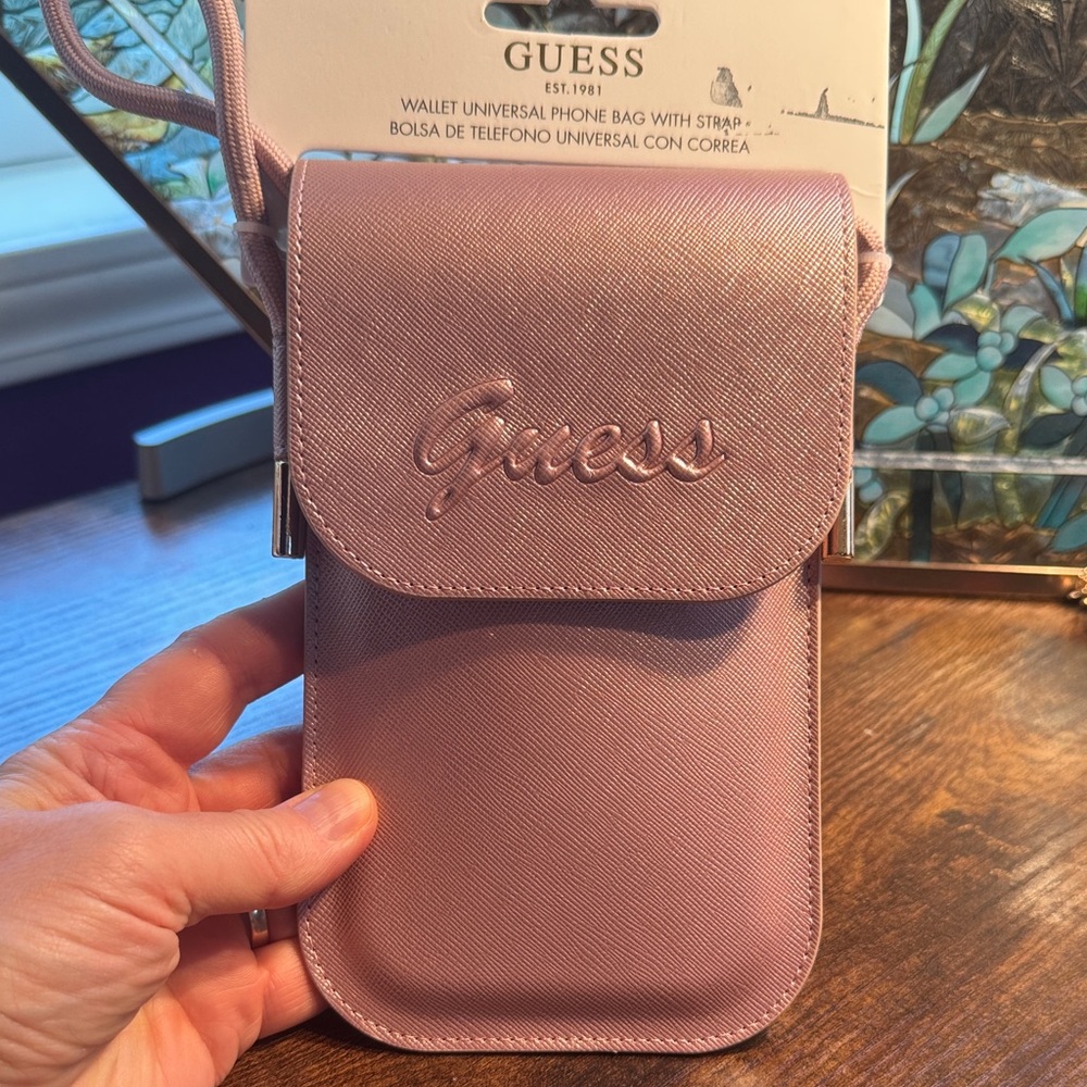 Guess Blush Phone Crossbody Bag